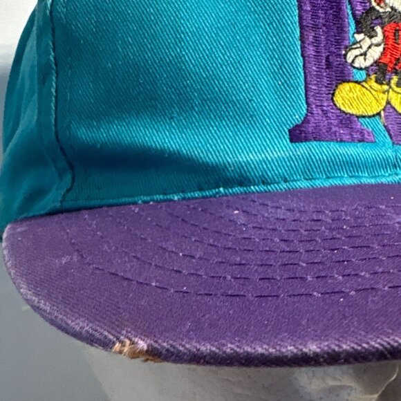 Mickey Mouse Hat Teal & Purple Baseball Cap Embroidered Disney Unlimited - Picture 11 of 11